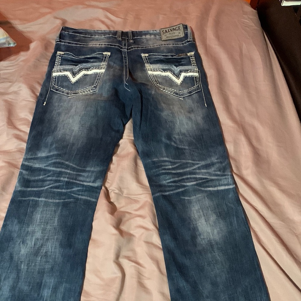 Salvage jeans. Regular boot cut. 34W 32L
